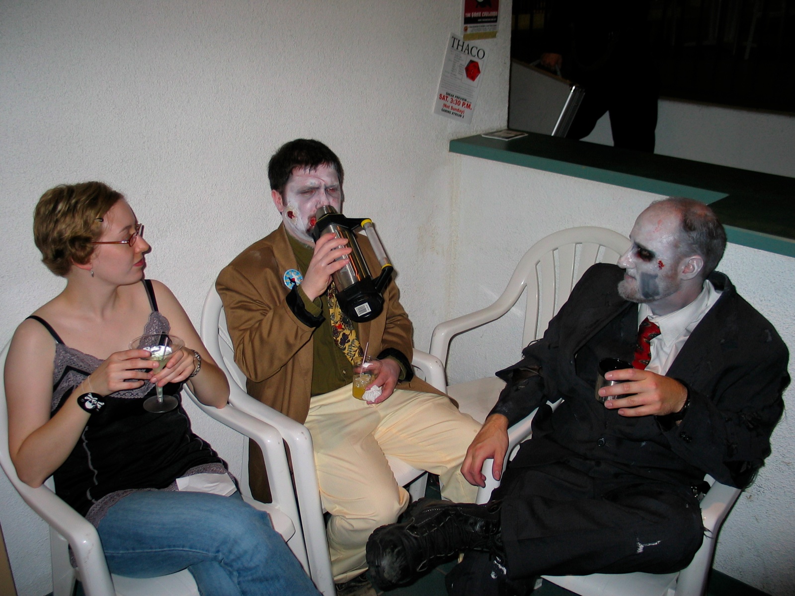 Lauren, Zombie Mike and Zombie Bexley