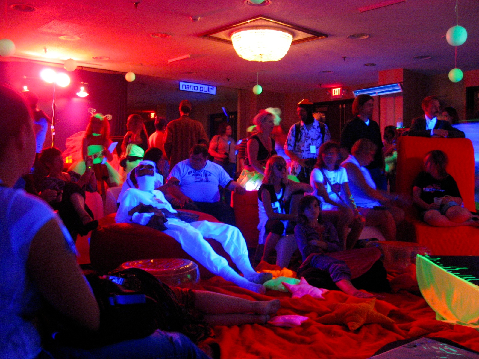 Blacklight Fashion Show Audience - 1