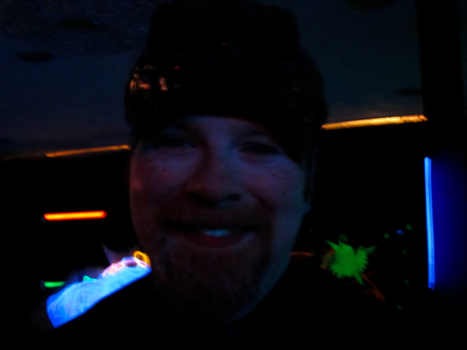 Aaron In Black Light