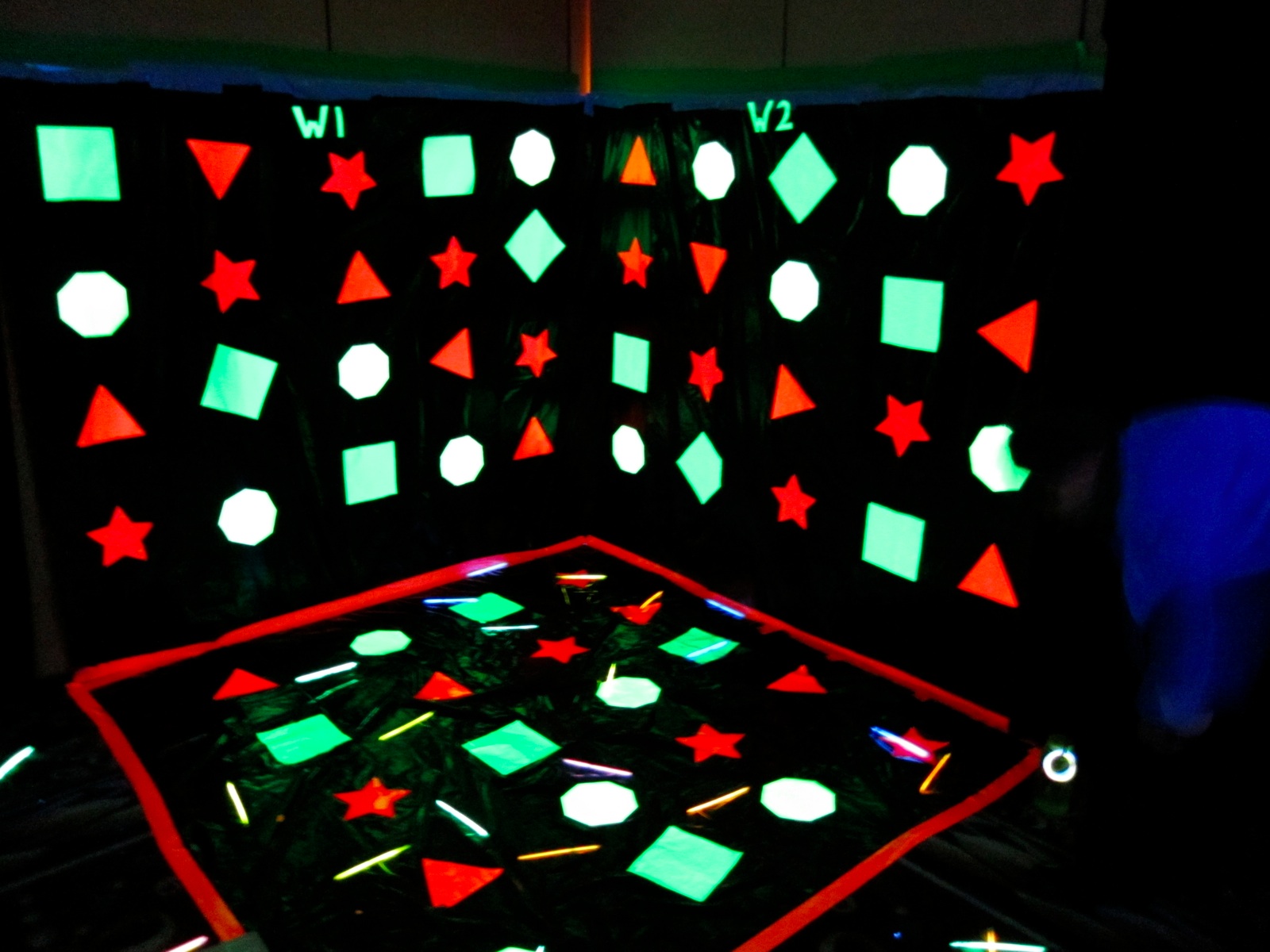 Black Light 3D Twister Game Board