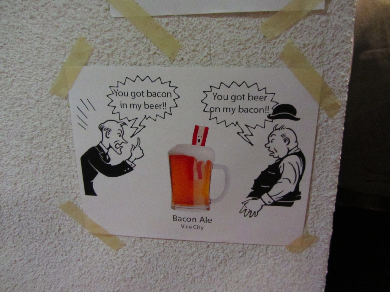 Bacon Beer Sign