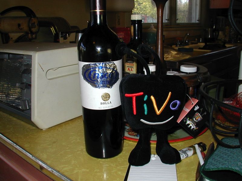 Crisco Wine and Tivo Mascot