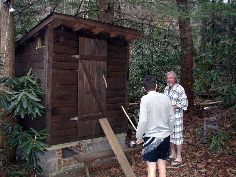 Ike and Henry and the Sauna