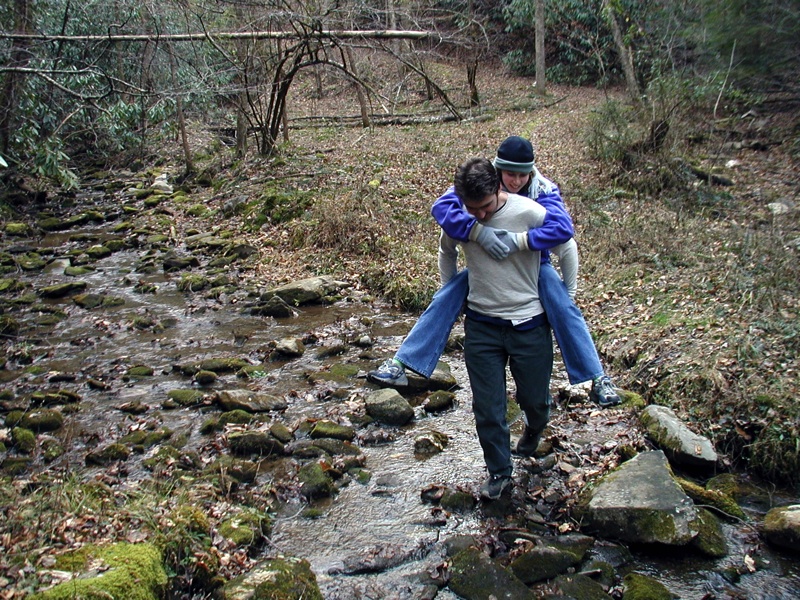 Ike And Liz Cross The Stream - 2