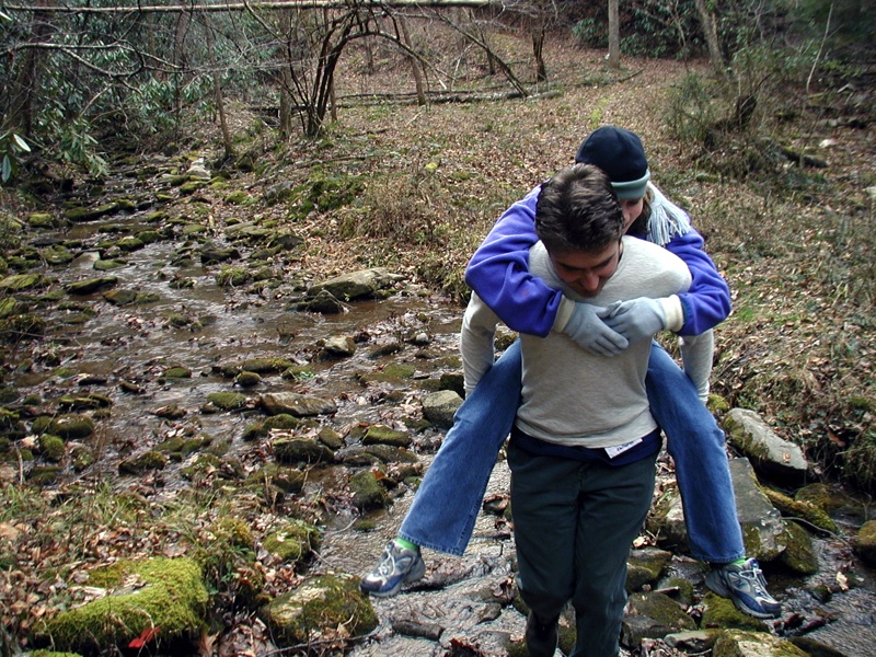 Ike And Liz Cross The Stream - 3