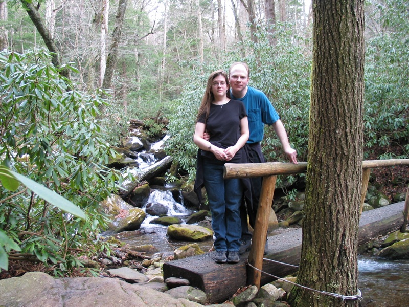 Abby And Aaron On A Bridge