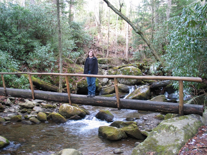 Abby On A Bridge