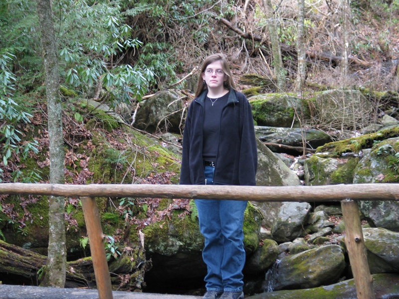 Abby On A Bridge- Less Enthused