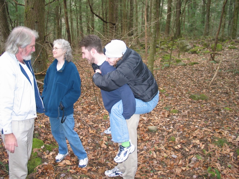 Ike Holds Liz Over The Septic Tank