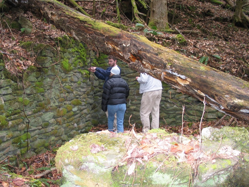 Liz, Ike And Henry By The Wall- 2