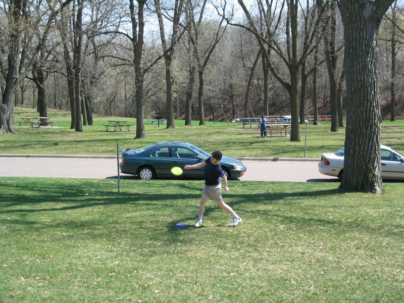 Ike Disc Golfing - 2