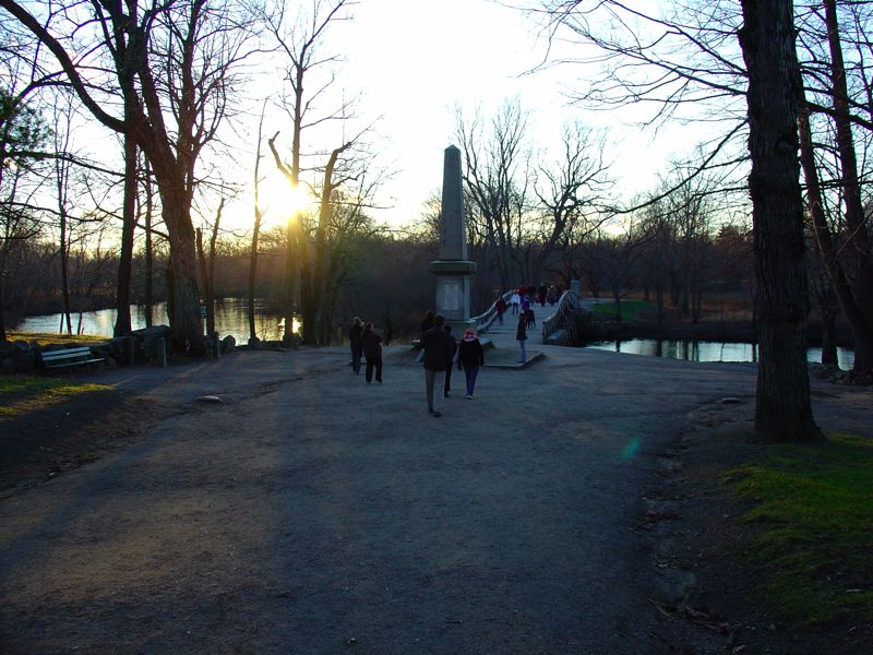 Ike And Liz Head Towards The Old North Bridge - 2