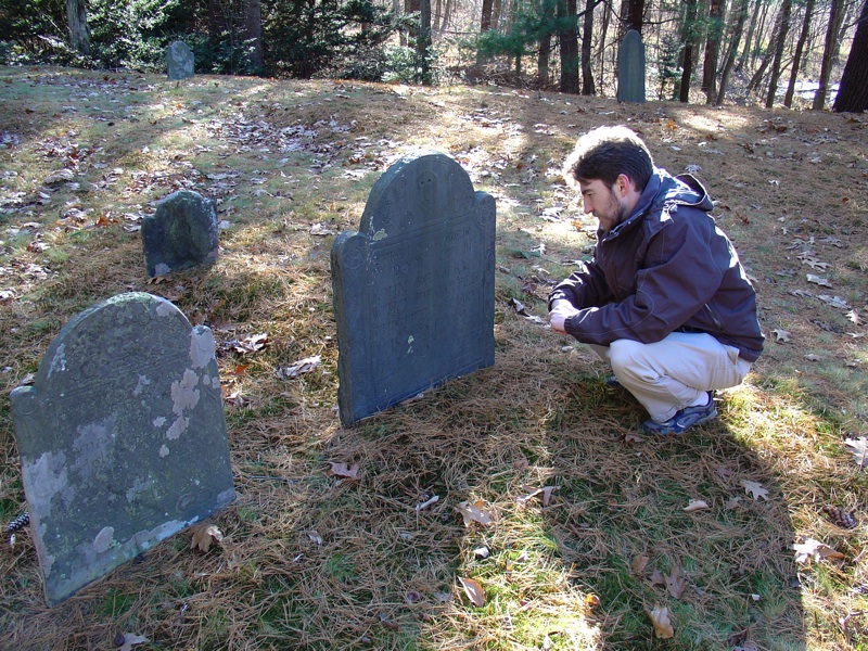 Ike at John Beaman's Grave - 2