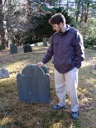thumbnail of "Ike at John Beaman's Grave - 1"