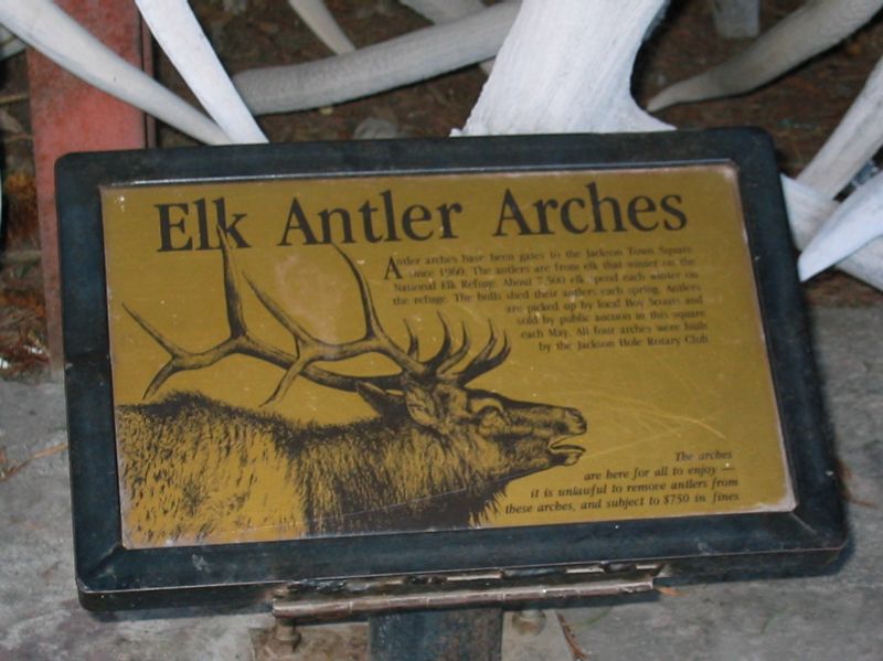 Elk Antler Arches Plaque