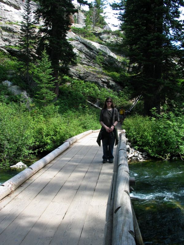 Abby Crosses Cascade Creek - 3