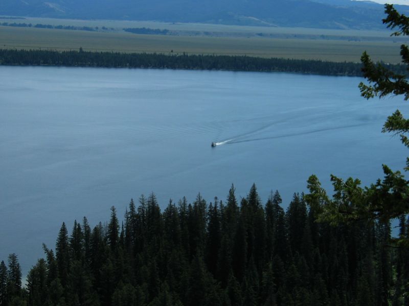 Jenny Lake Ferry- From Above