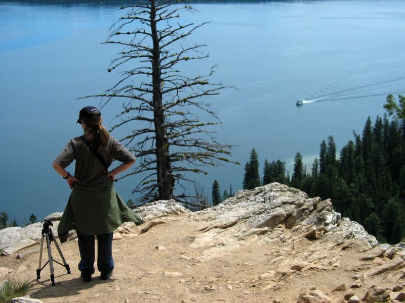 Abby at Inspiration Point - Closer