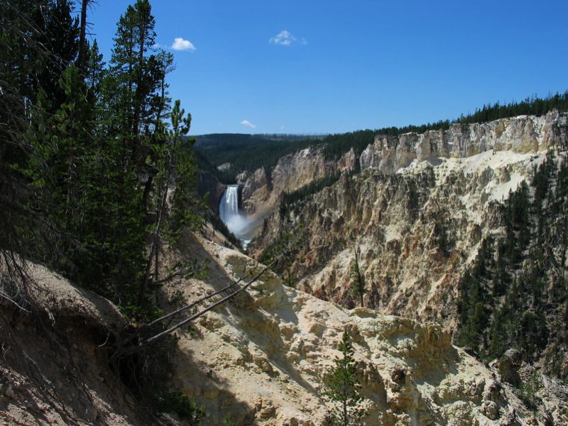 Lower Falls of Yellowstone - Distant