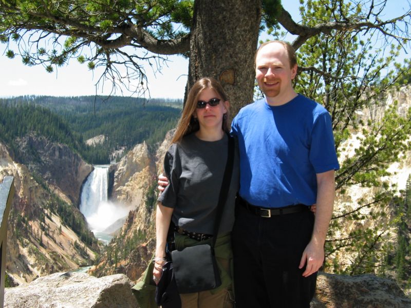 Aaron and Abby at Lower Falls