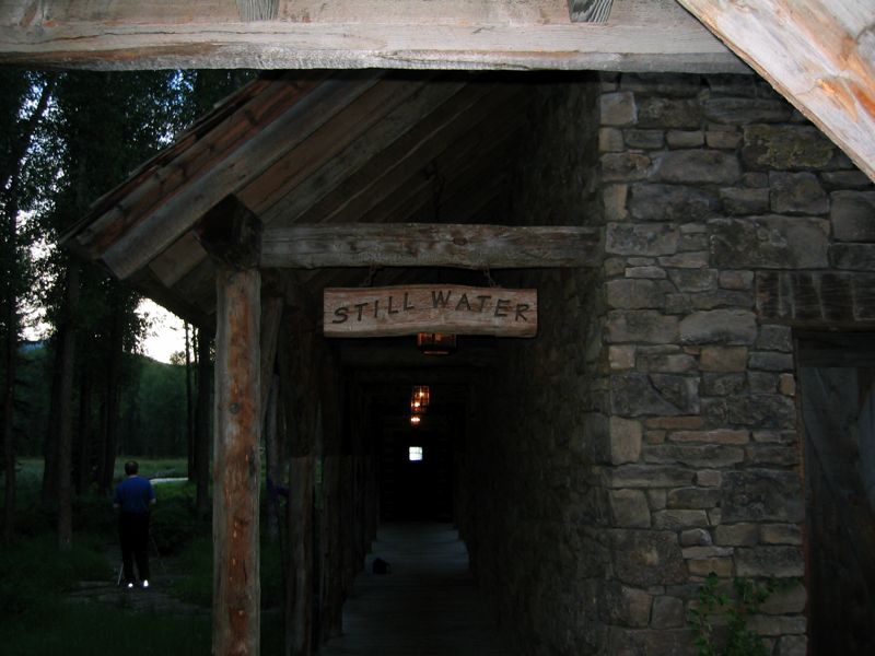 Still Water Sign (and Aaron)