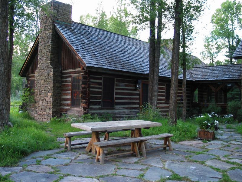 Main House With Picnic Table