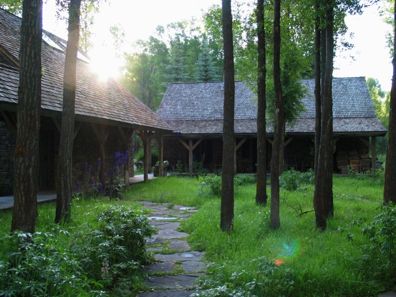 Sun Over Garage And Guest House