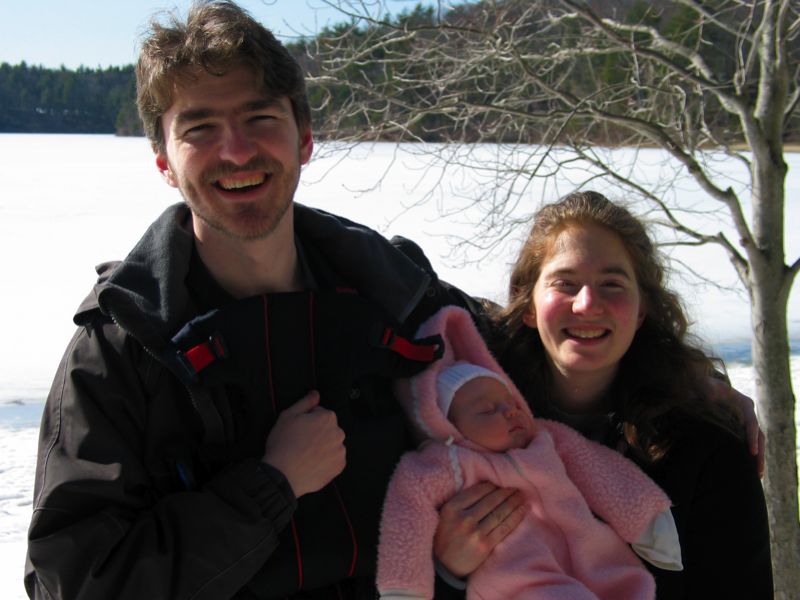 Ike, Rachel and Liz at Walden Pond