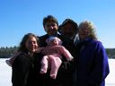thumbnail of "Liz, Ike, Rachel, Henry and Joan at Walden Pond"