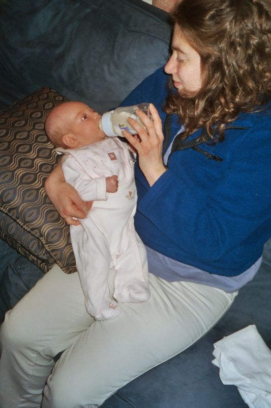 Liz and Rachel- Feeding Time