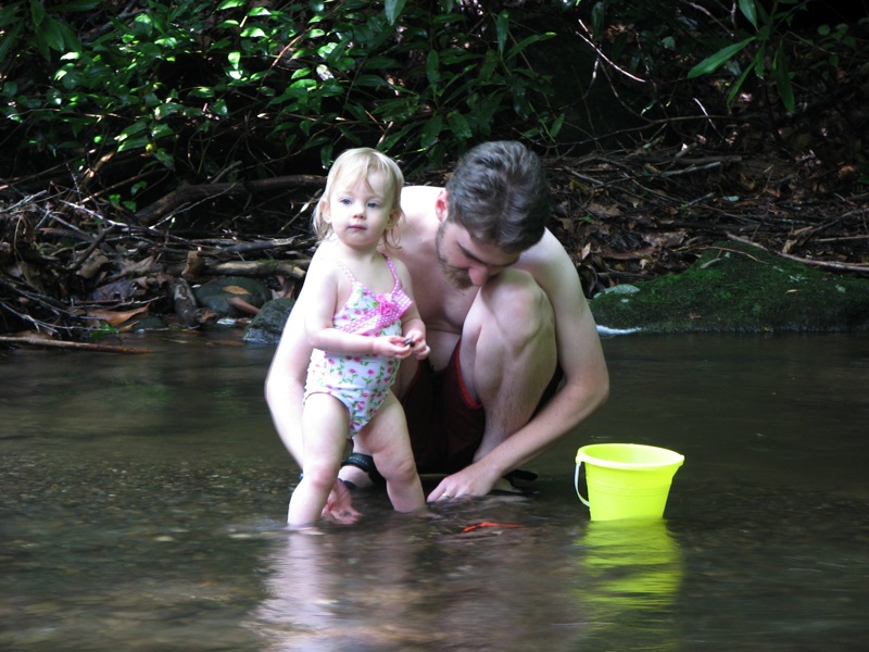 Ike And Rachel Play In The Creek - 12