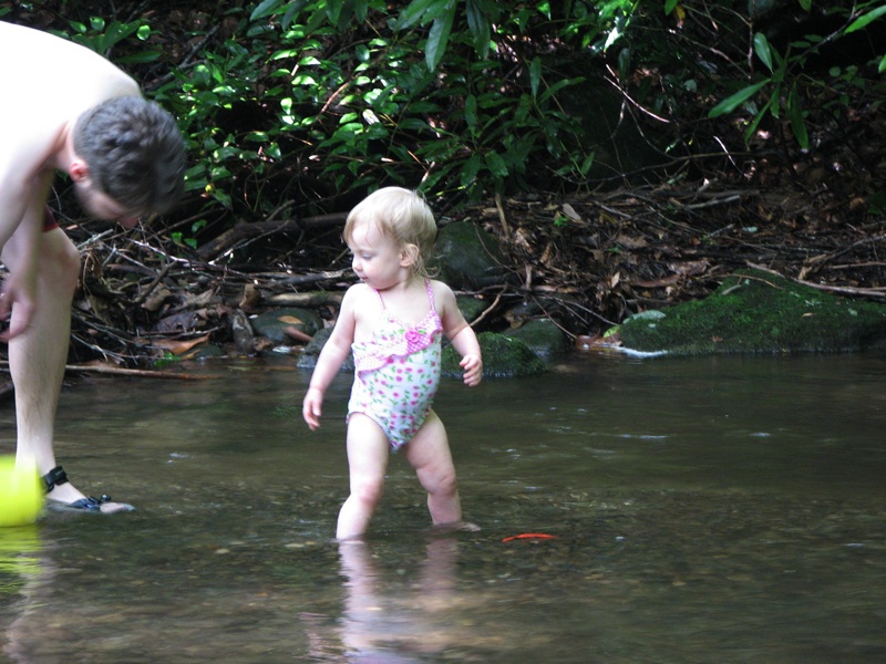 Ike And Rachel Play In The Creek - 13