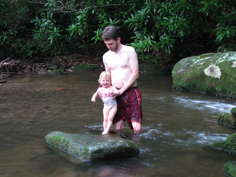 Ike And Rachel Play In The Creek - 15