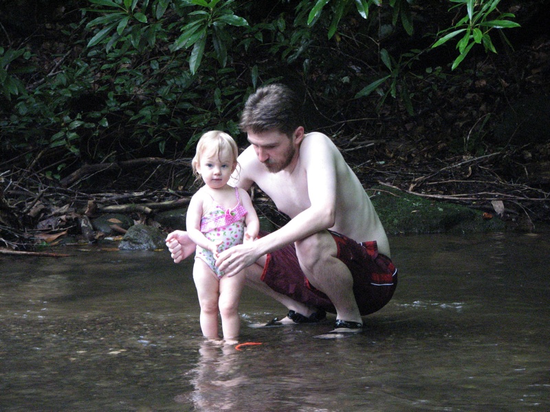 Ike And Rachel Play In The Creek - 16