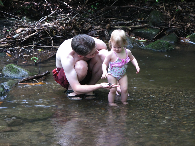 Ike And Rachel Play In The Creek - 4