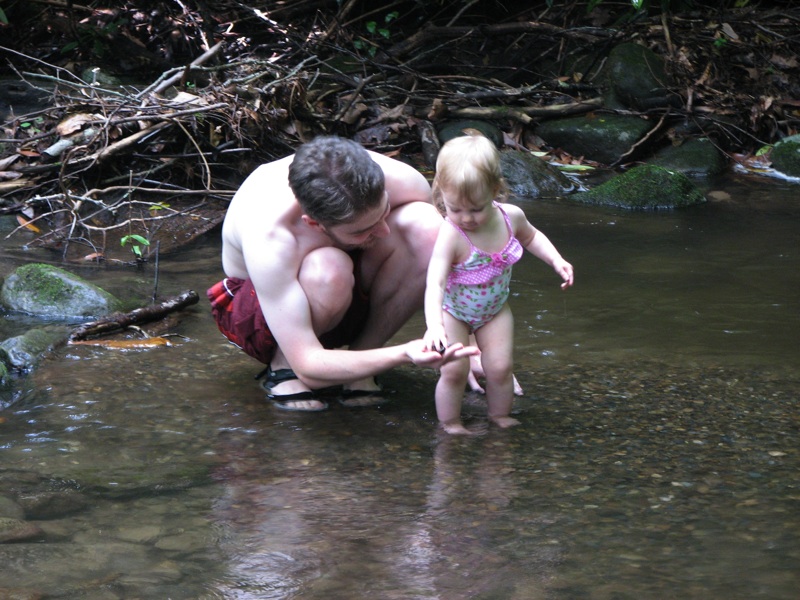 Ike And Rachel Play In The Creek - 5