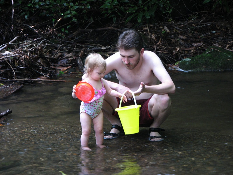 Ike And Rachel Play In The Creek - 6