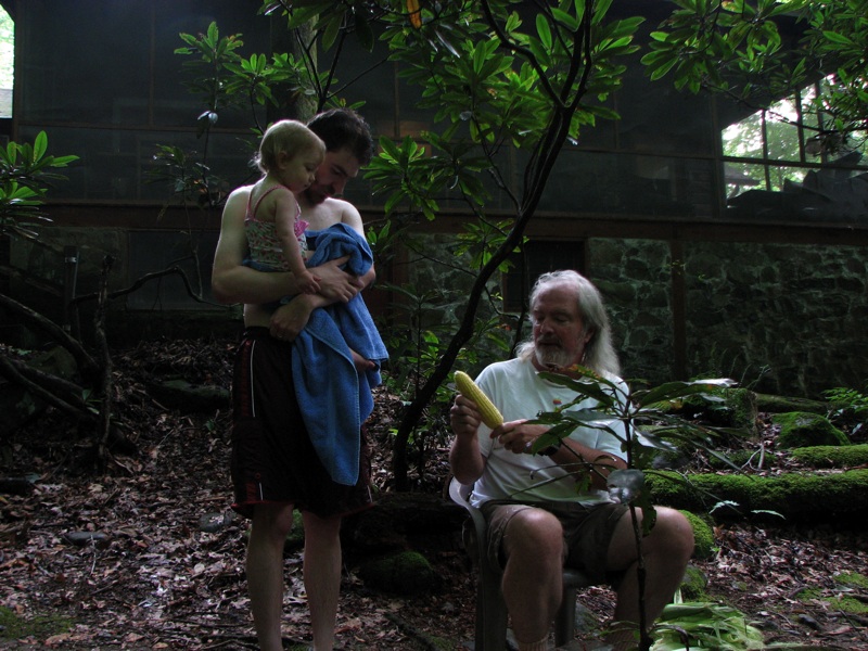 Rachel, Ike And Henry By The Creek - 2