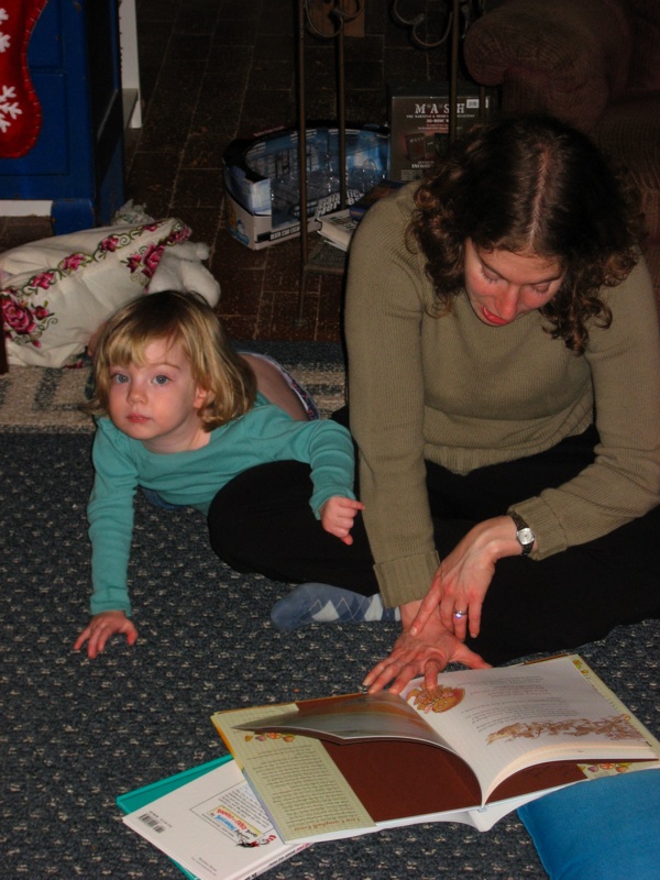 Rachel & Liz With Book - 3