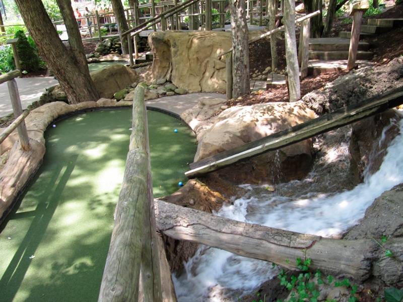 Scattered Balls Below The Flume