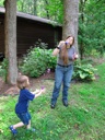 thumbnail of "Abby Blows Pink Bubbles For Rachel"