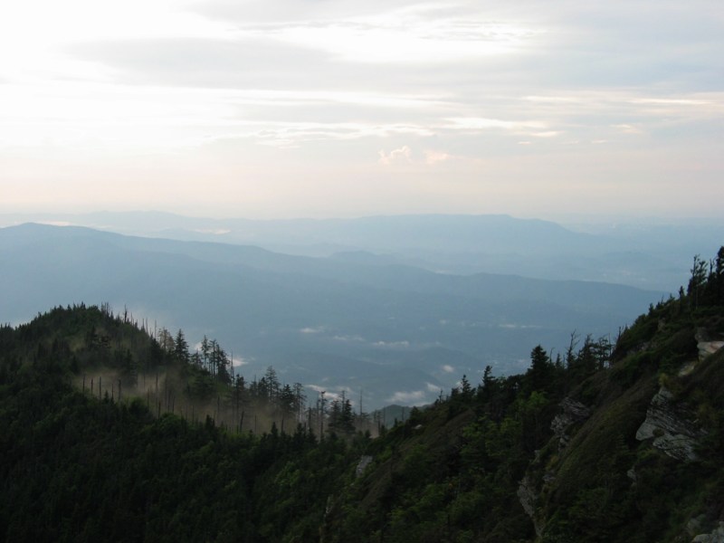 Mountains Beyond Cliff Top