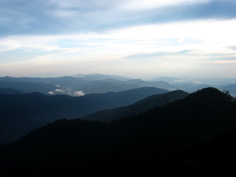 Mountains Beyond Cliff Top