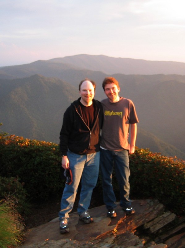Aaron and Ike on Cliff Top