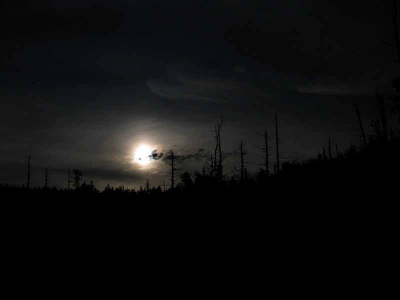 Moon Over Mount LeConte