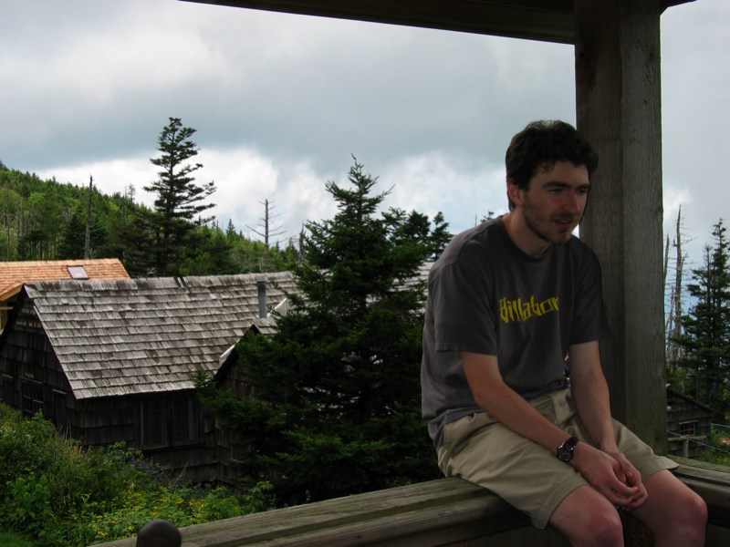 Ike on the porch