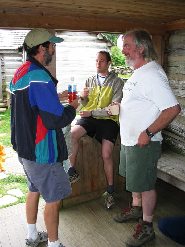 Stewart, Eric and Henry Enjoy Some Tea