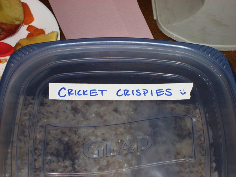 Cricket Crispies Label