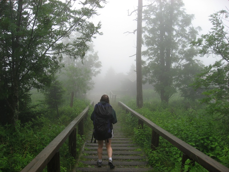 Liz Arrives At LeConte Lodge