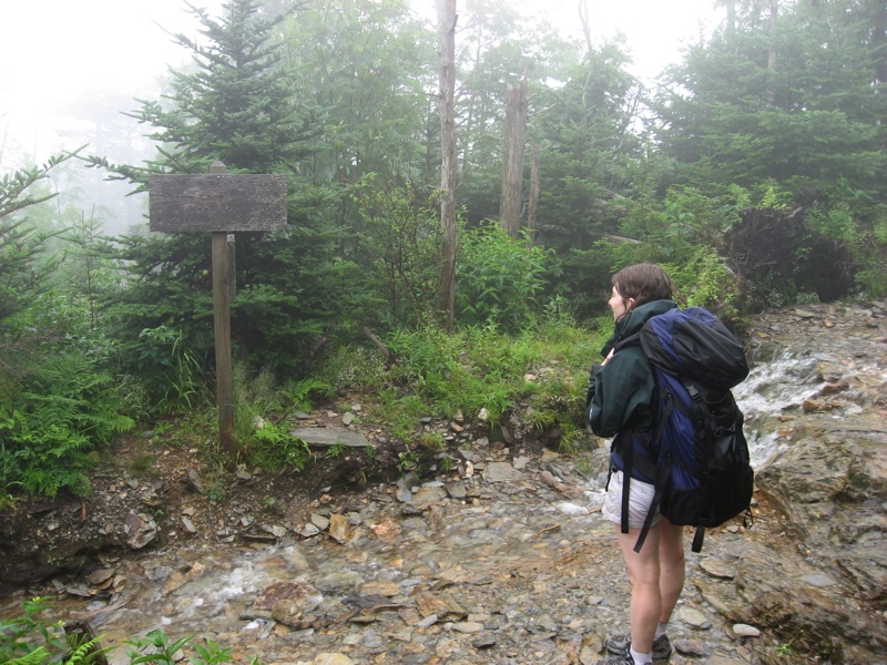 Liz, The Signpost And The Trail/Stream